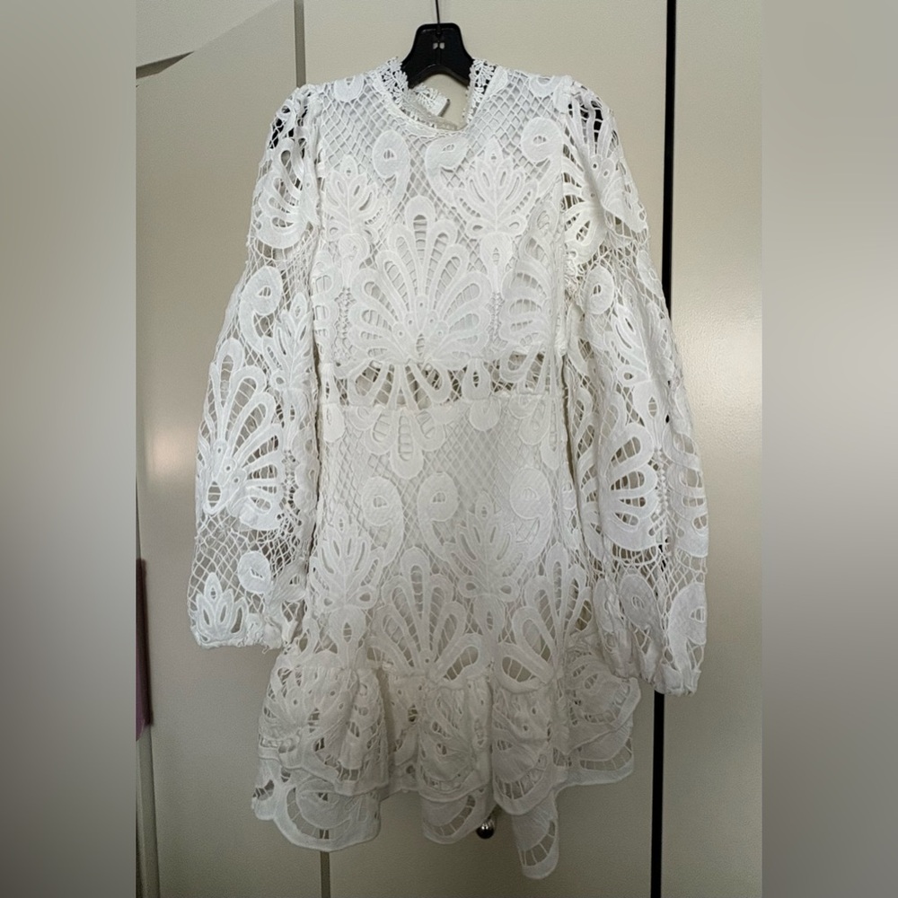 Chicwish White Lace Detail Dress